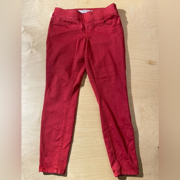Torrid Lean Jean Vibrant Red Skinny Jeans Size 00R (NA) - Picture 4 of 8